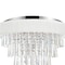 Cwi Lighting Franca 8 Light Drum Shade Flush Mount With Chrome Finish 5523C22C (Off White) - alternate 2